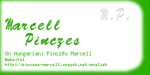 marcell pinczes business card