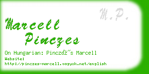 marcell pinczes business card